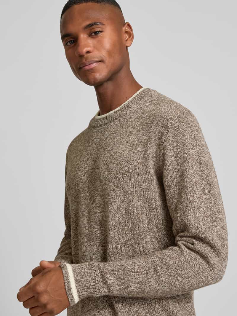 Scotch & Soda Regular fit gebreide pullover met labelpatch