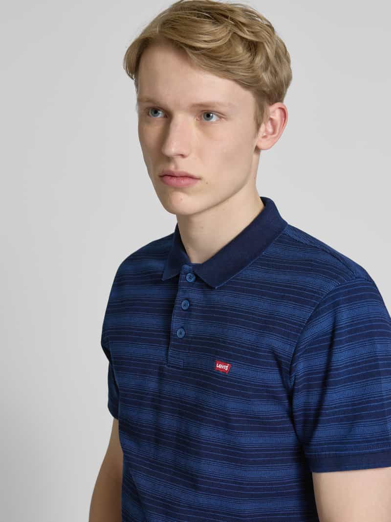 Levi's Standard fit poloshirt met labelstitching