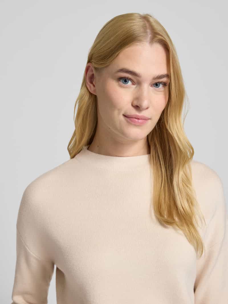 Christian Berg Woman Oversized gebreide pullover met geribde opstaande kraag