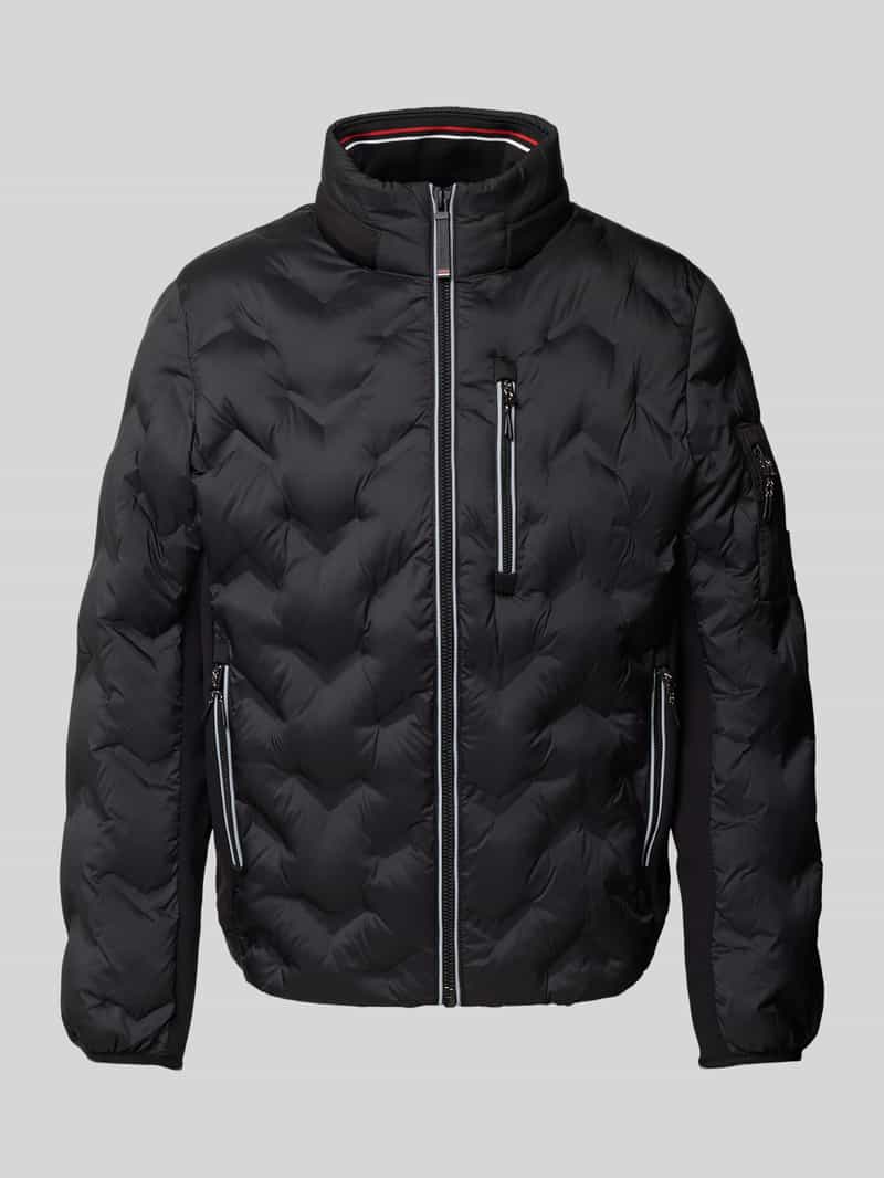 Tom Tailor Regular fit gewatteerd jack met structuurmotief
