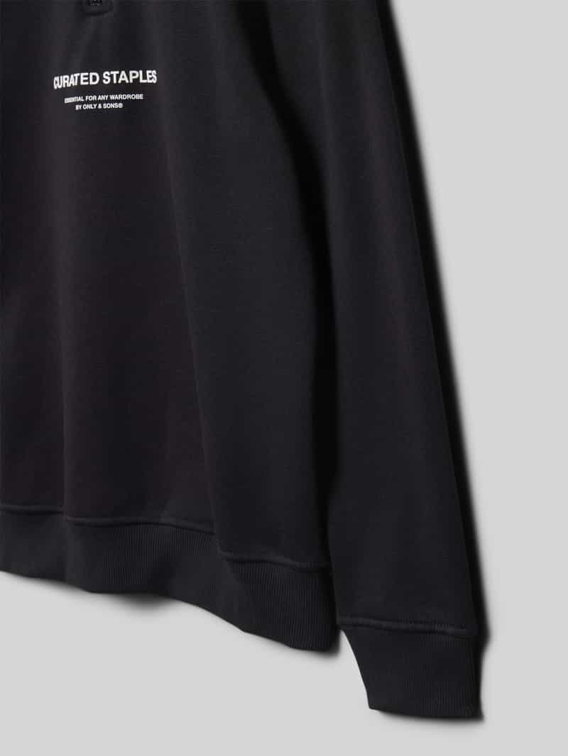Only & Sons Regular fit sweatshirt van katoenmix model 'CURATED'