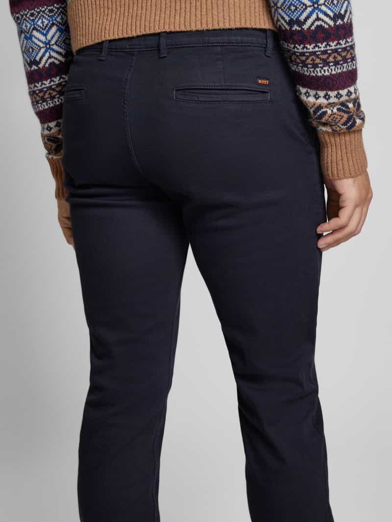 Boss Orange Slim fit chino met ceintuurlussen.
