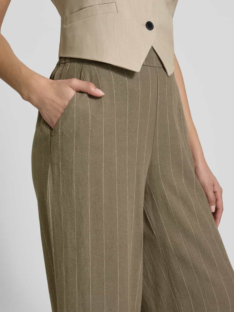 Vero Moda Regular fit culotte met krijtstreep model 'MINDY'