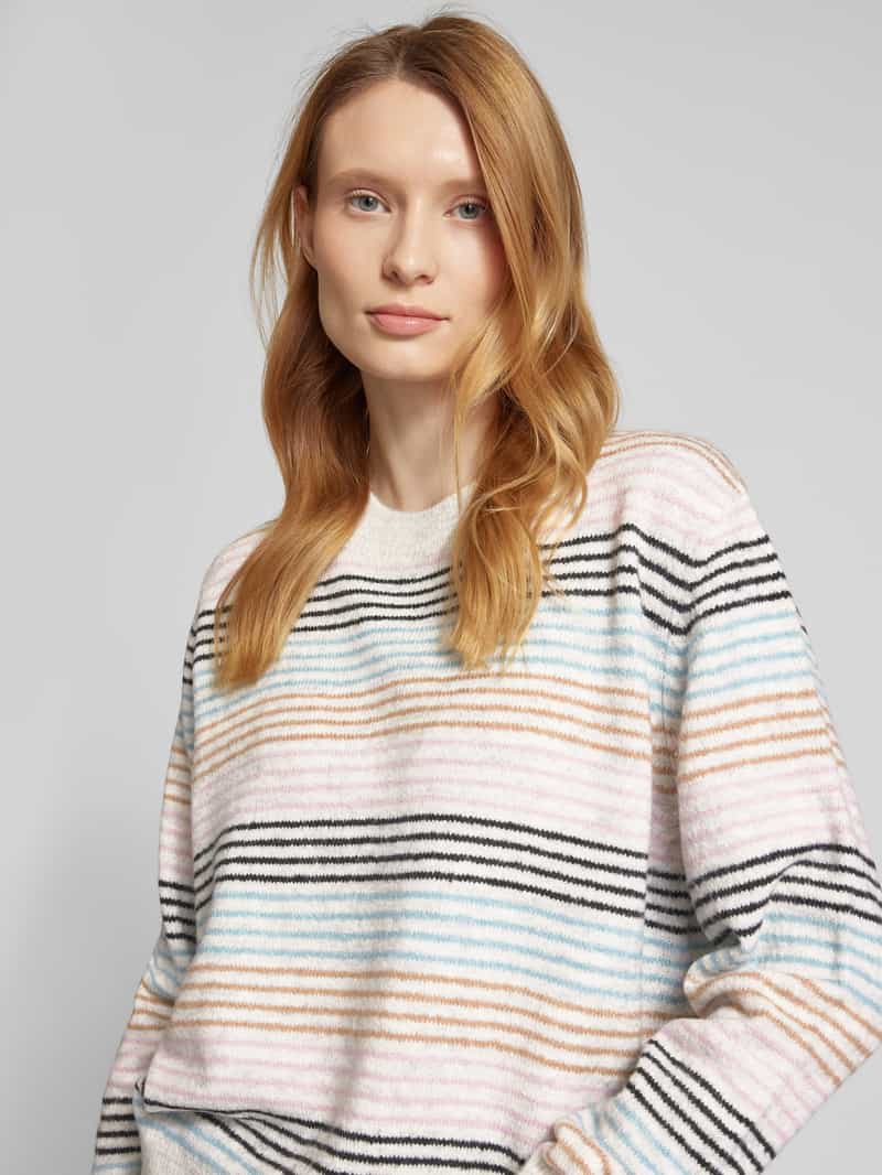 Tom Tailor Denim Regular fit gebreide pullover met streepmotief