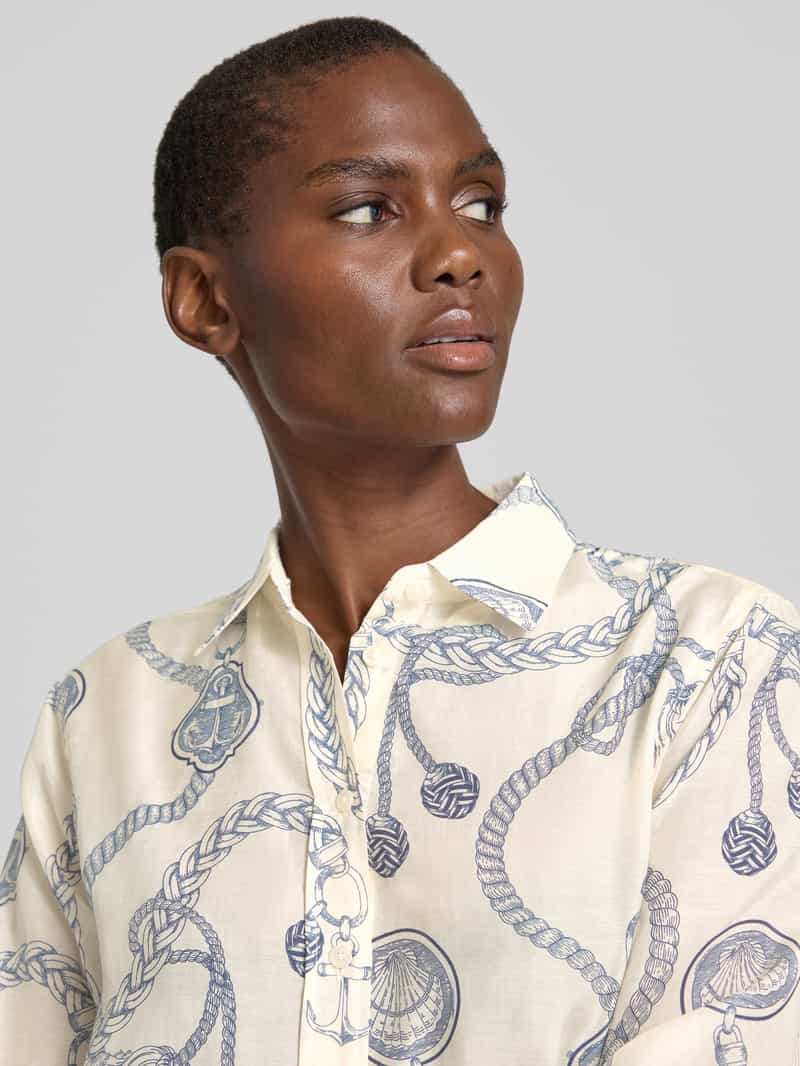 Gant Regular fit blouse met doorknoopsluiting