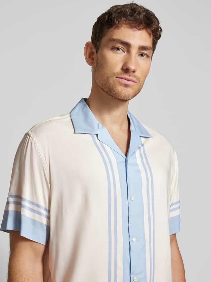 Selected Homme Relaxed fit vrijetijdsoverhemd met reverskraag model 'BANDANA'