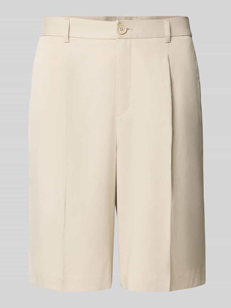 Korte broek met persplooien, model 'Randall'