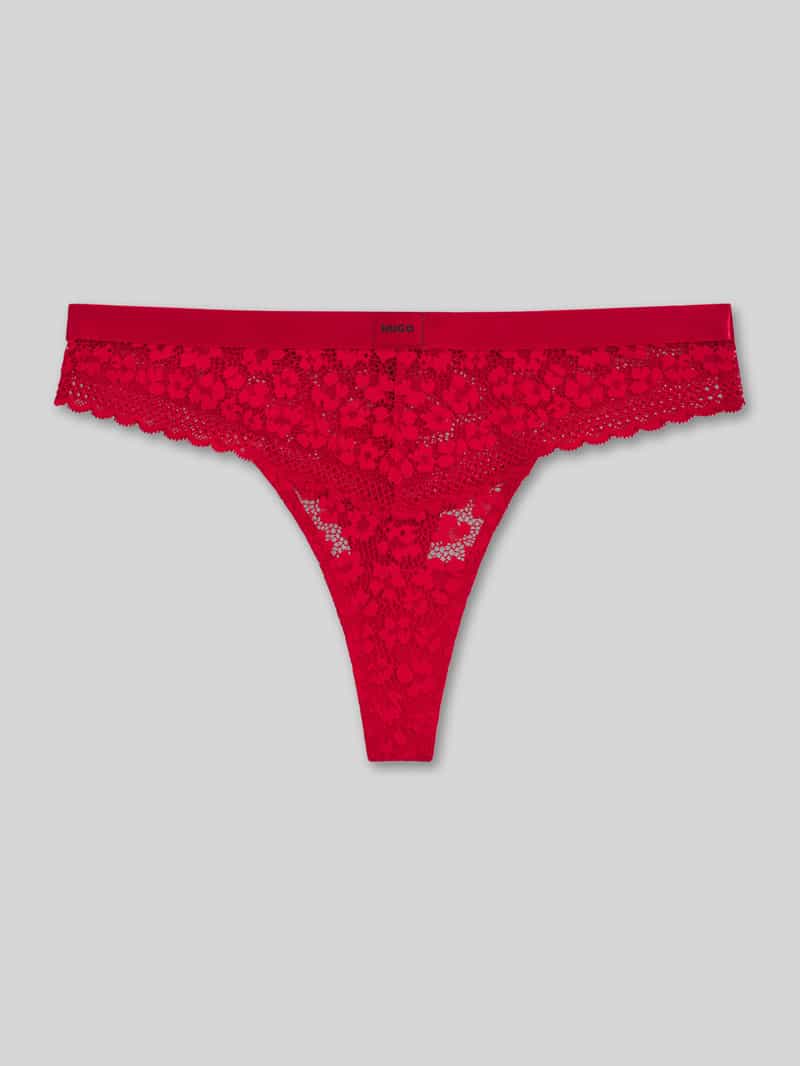 HUGO String met tere kanten voorkant