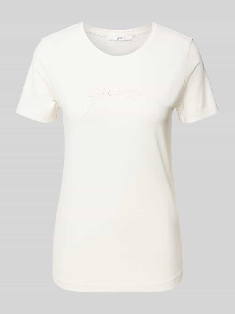 Guess T-shirt met labelstitching model 'LUCIA'