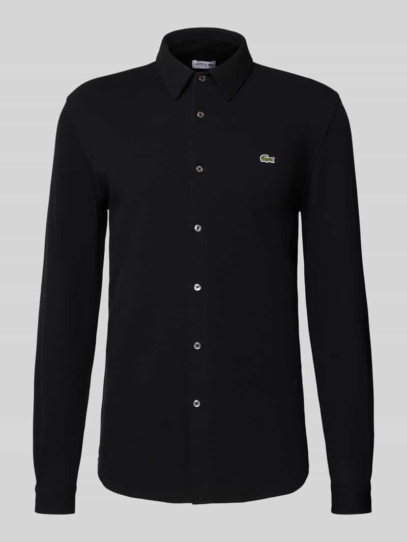 Lacoste Slim fit vrijetijdsoverhemd in gestructureerde look