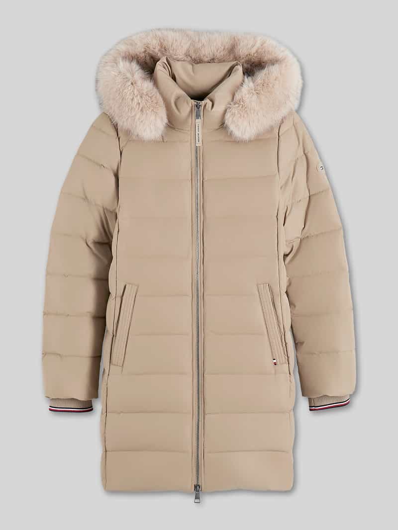 Tommy Hilfiger Gewatteerde mantel met capuchon van teddybont model 'TYRA'