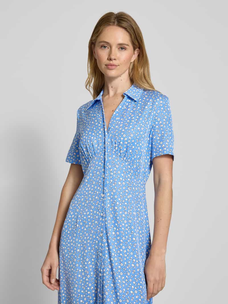Tommy Hilfiger Getailleerde maxi-overhemdjurk met bloemenprint