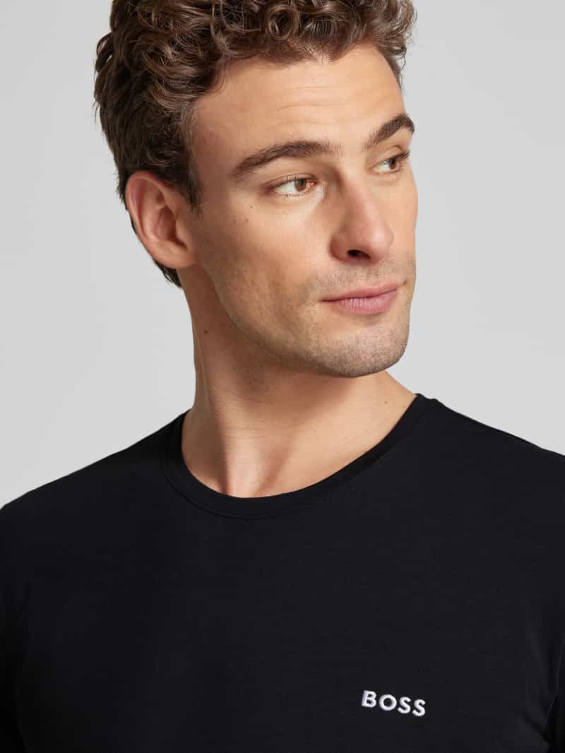 Boss T-shirt met logodetail model 'MIX&MATCH'