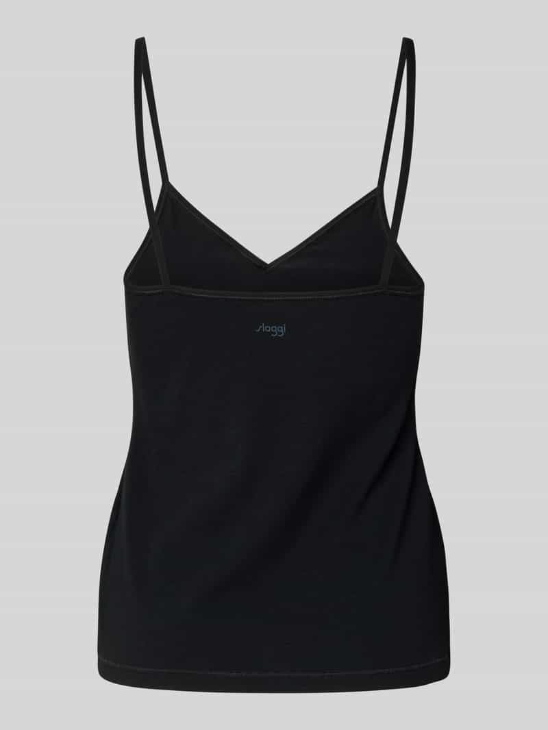 Sloggi Top met afgeronde V-hals