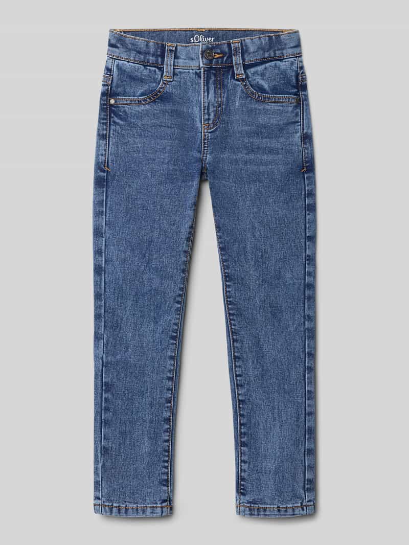 s.Oliver RED LABEL Slim fit jeans van katoenmix