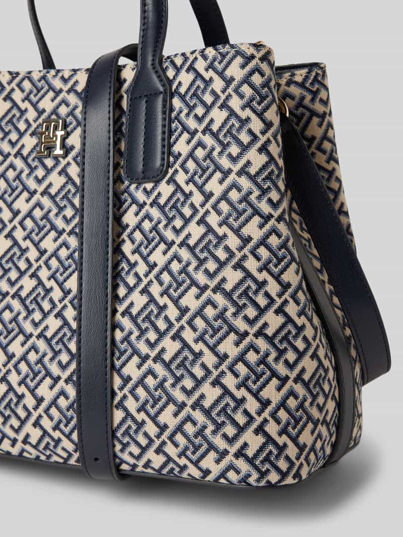 Tommy Hilfiger Tas met hengsel en monogram-jacquard