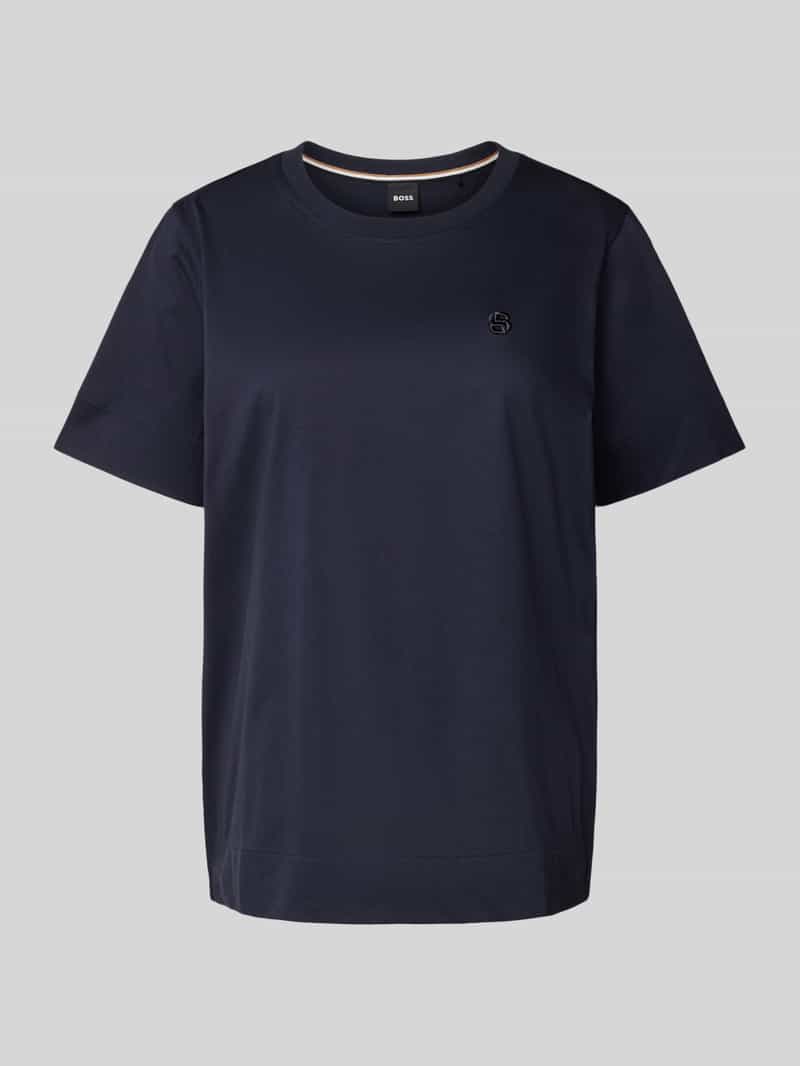 Boss T-shirt met labelstitching