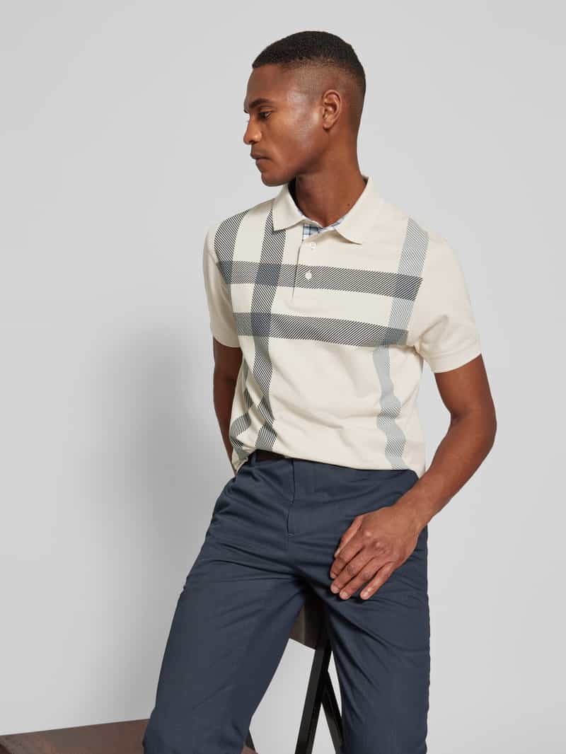 Barbour Slim fit poloshirt met labeldetail model 'BLAINE'