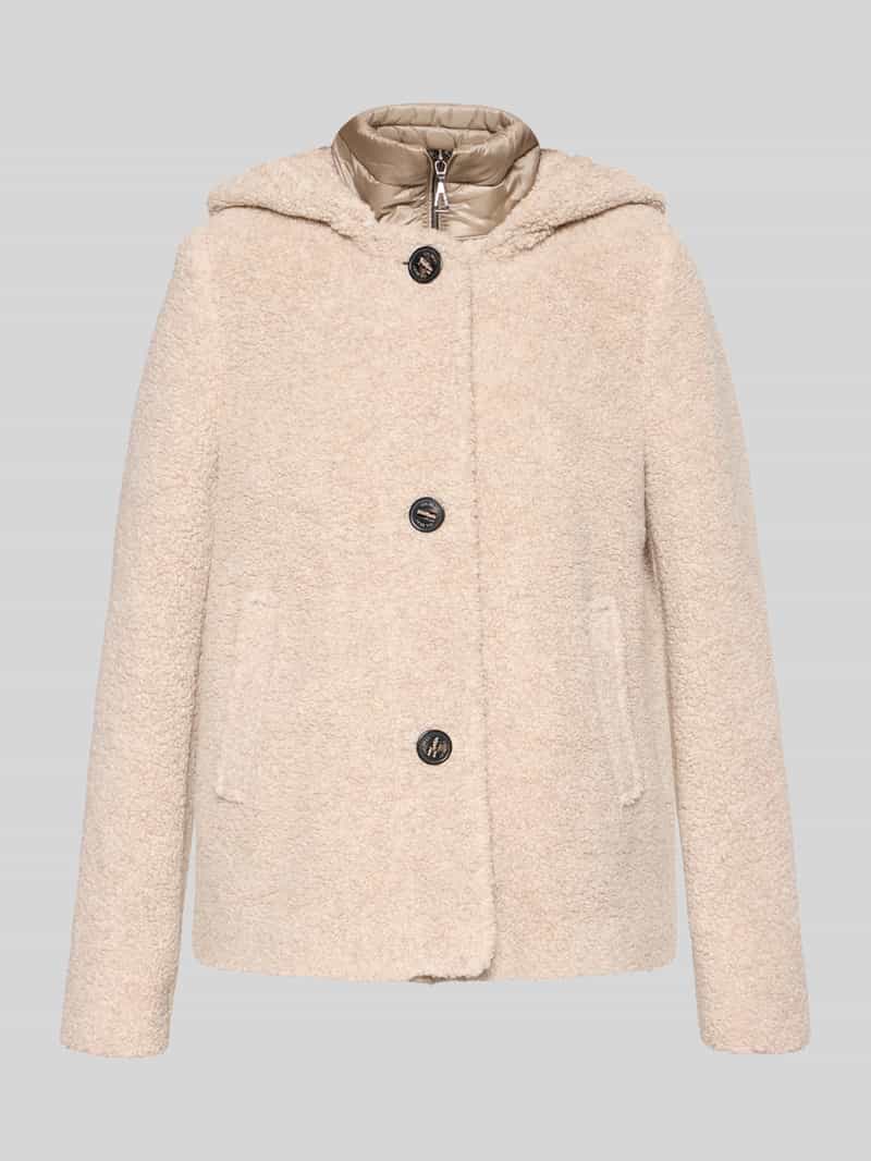 Regular fit teddyjack van wolmix