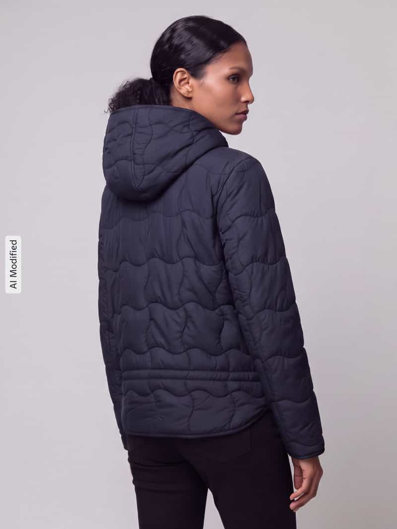 Gil Bret Regular fit gewatteerd jack met capuchon