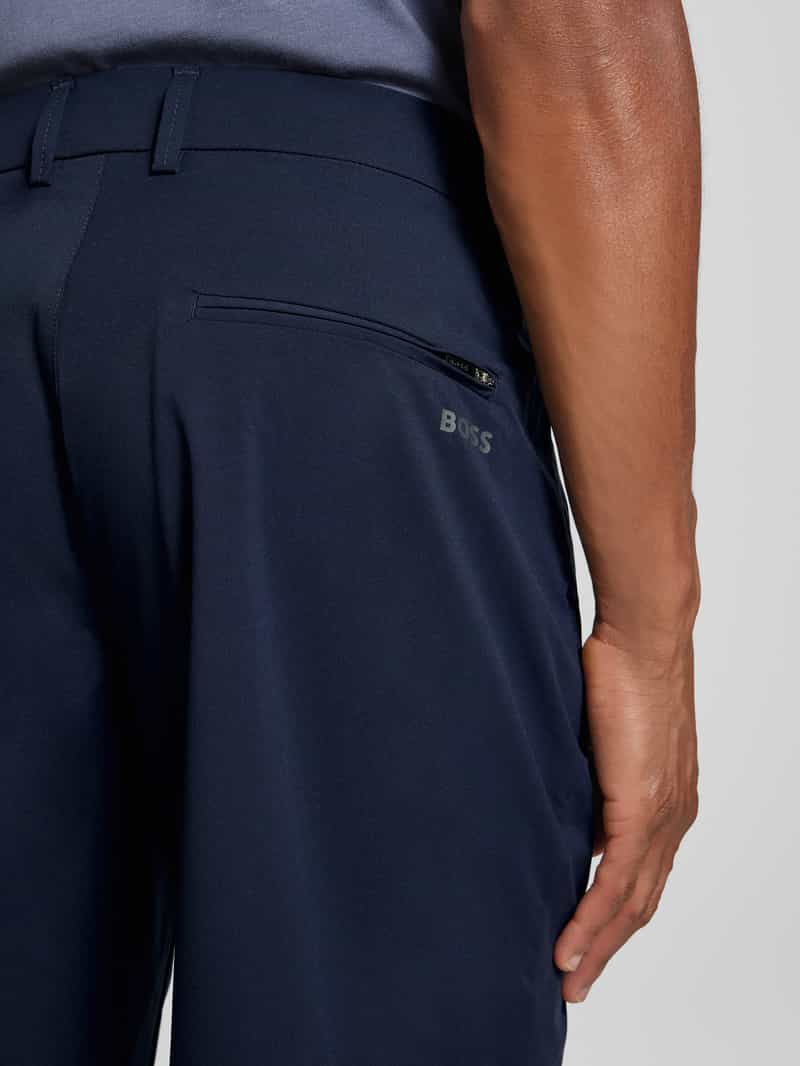 BOSS Green Regular fit korte broek met ceintuurlussen model 'Speedfex'