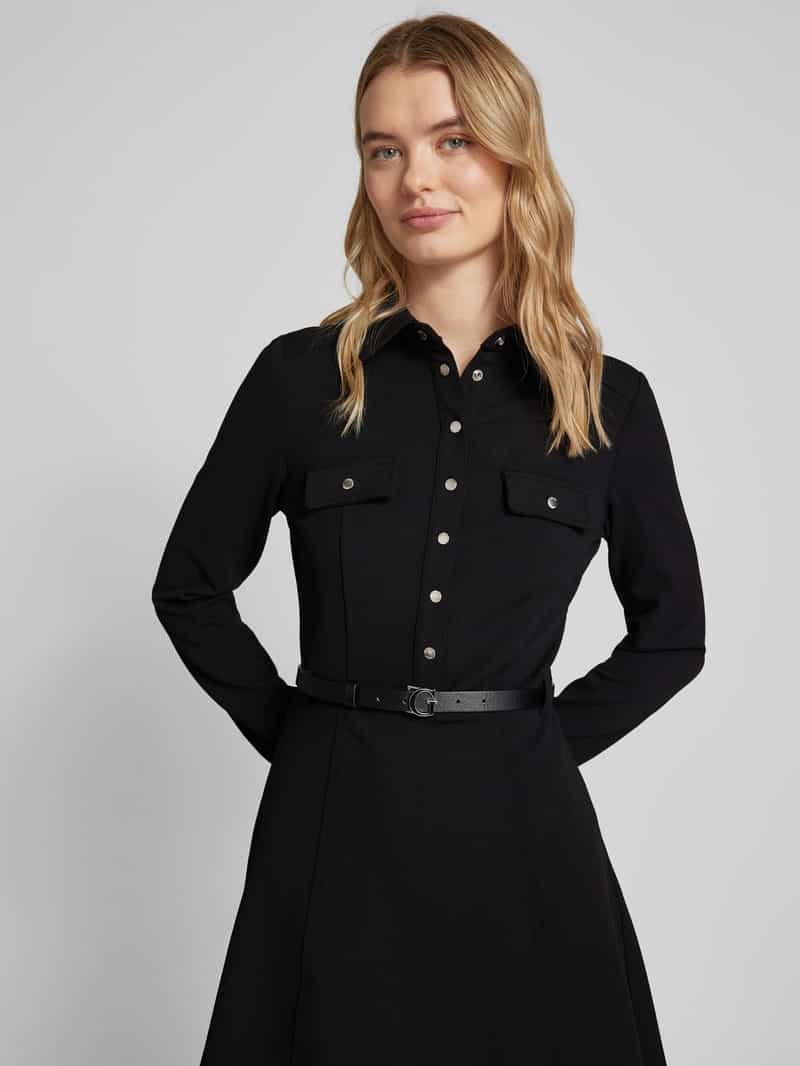 Guess Knielange jurk met platte kraag model 'ZAMA'