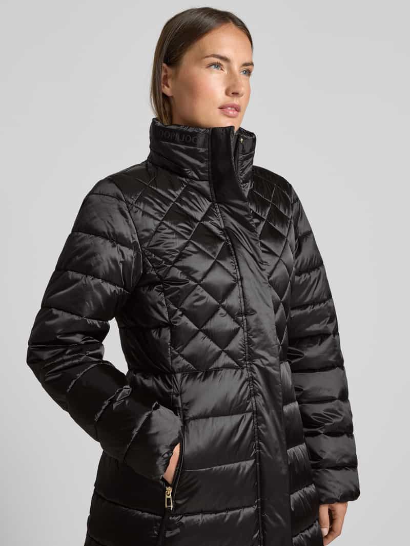 Joop! Gewatteerde lange jas met ritszakken model 'CONSTANZE'