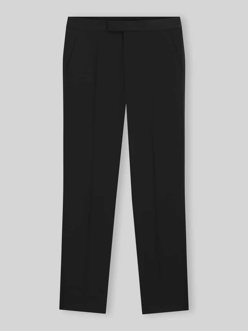 Boss Slim fit pantalon van zuivere scheerwol model 'Genius-Tux'