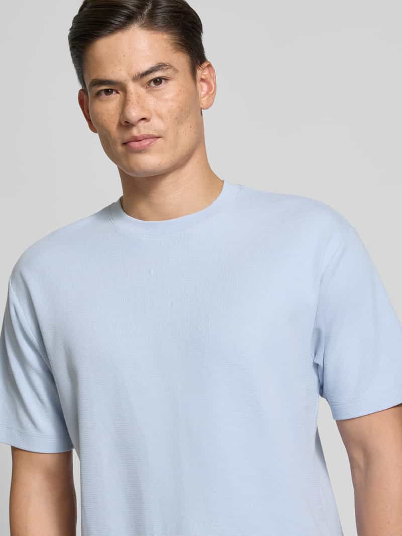 MCNEAL T-shirt met geribde ronde hals