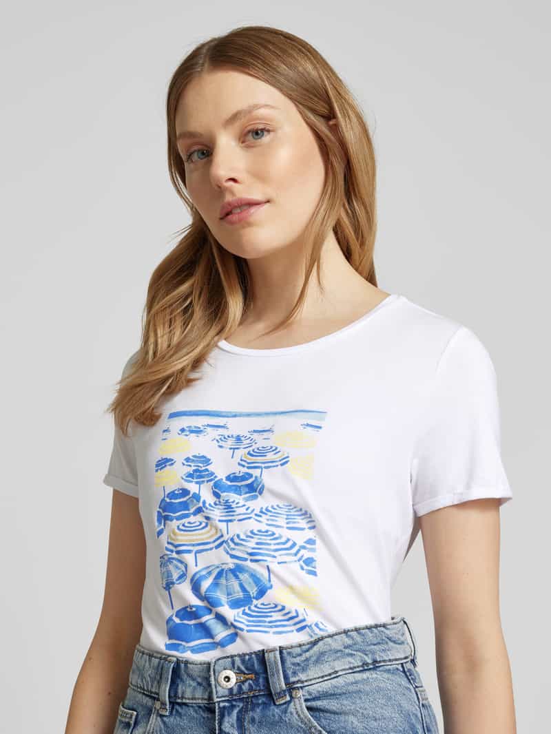 MORE & MORE T-shirt met motiefprint