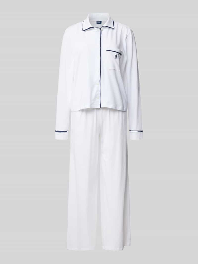 Polo Ralph Lauren Pyjama met logostitchings model 'POLO ESSENTIALS'