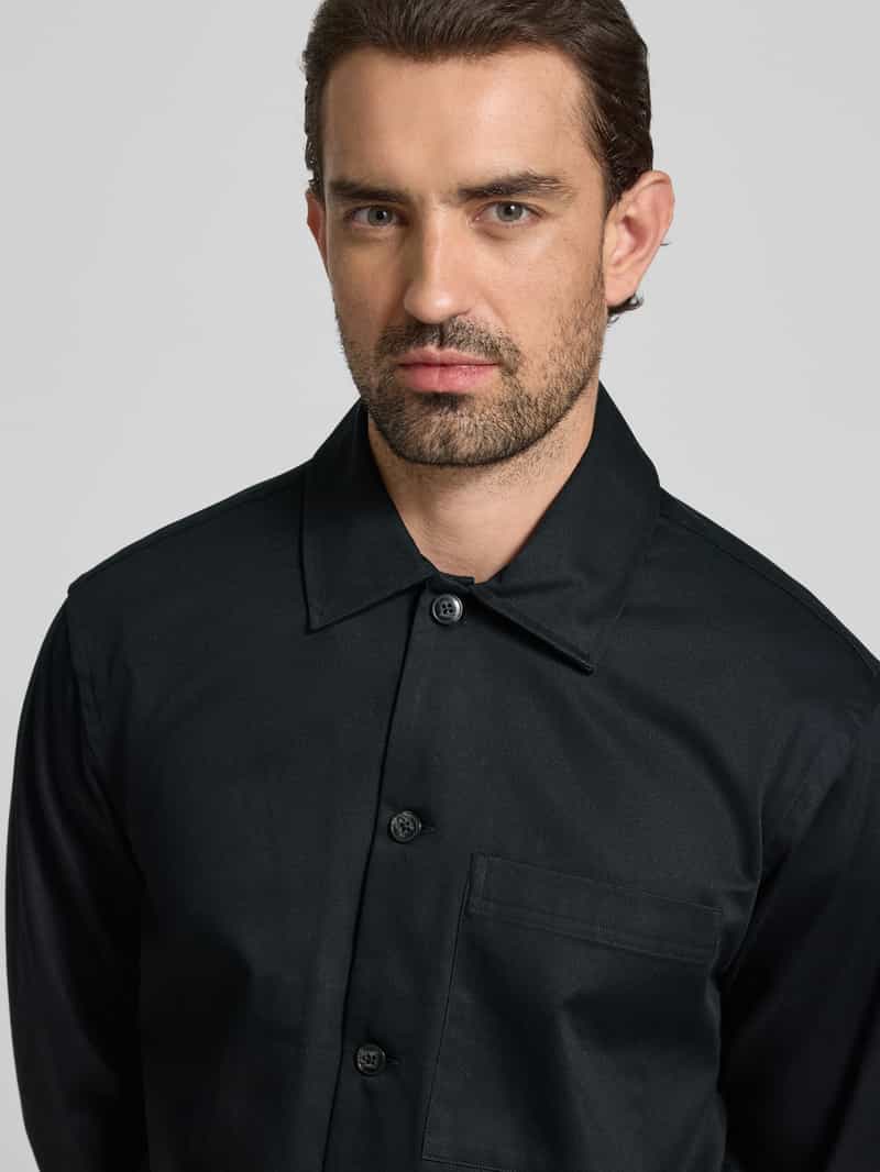 Selected Homme Regular fit overhemdjack van puur katoen model 'TATE'
