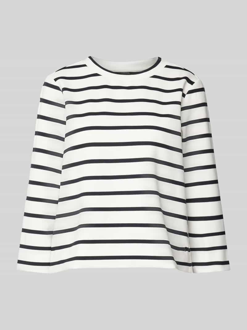 comma Sweatshirt met viscose en 3 4-mouwen