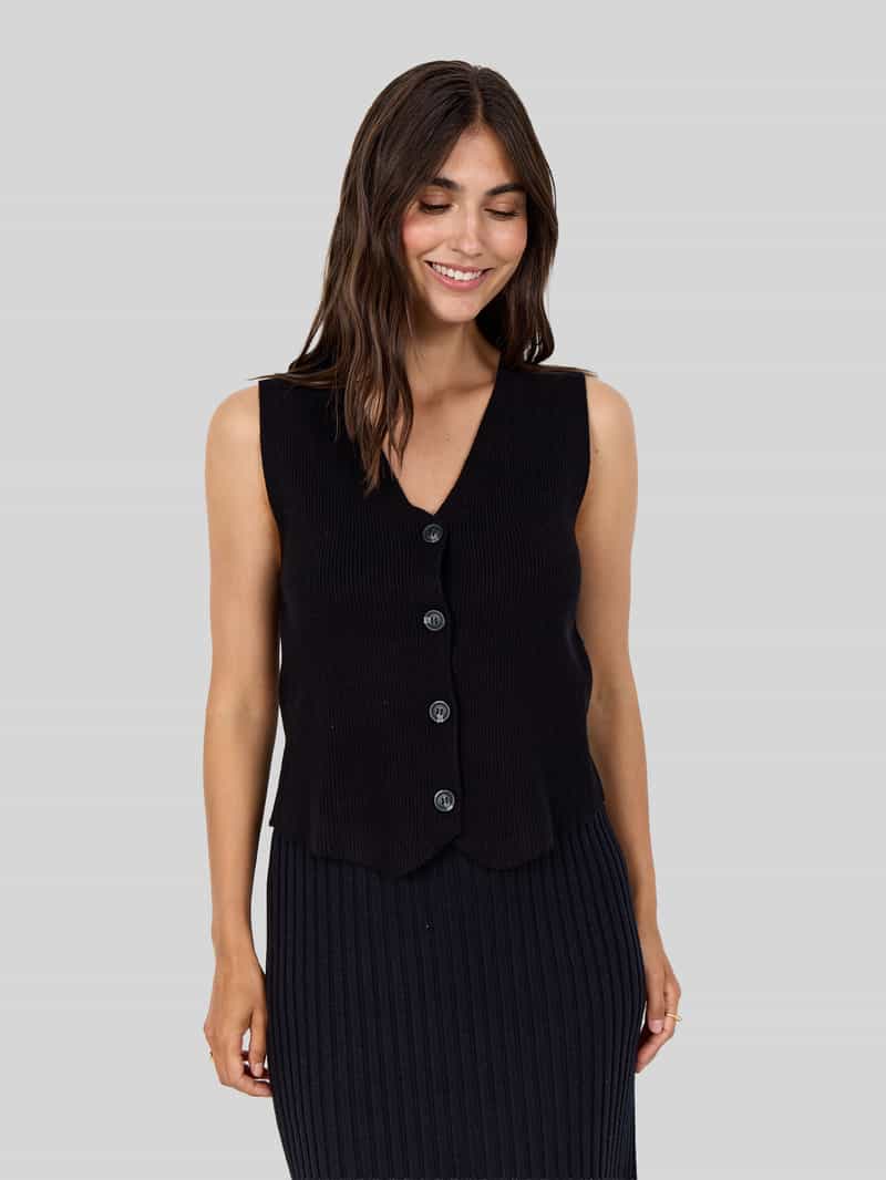 Soyaconcept Regular fit bodywarmer van viscosemix model 'KANITA'