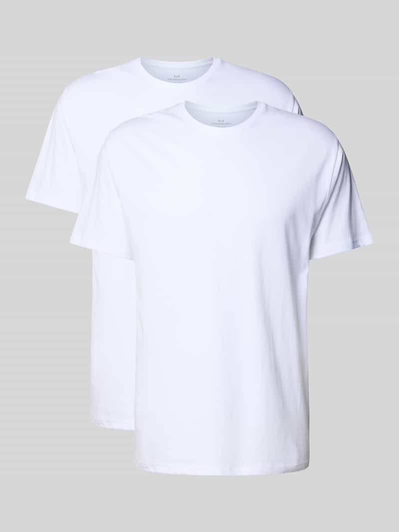 T-shirt van puur katoen in een set van 2 stuks