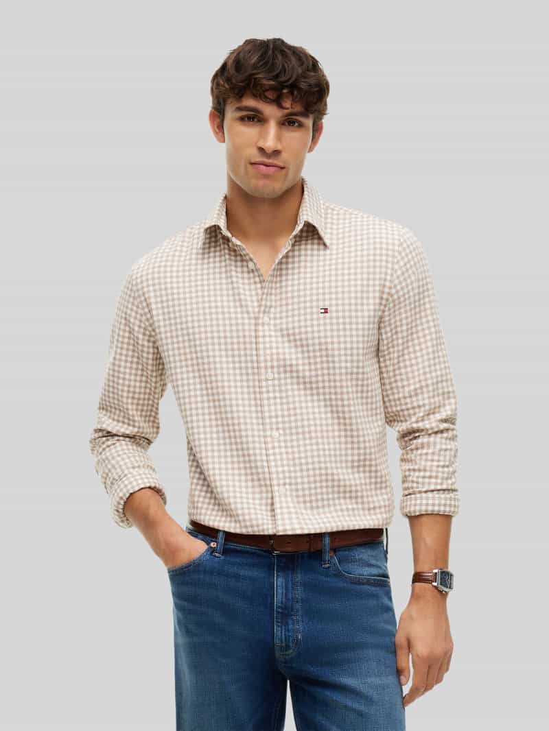 Tommy Hilfiger Regular fit vrijetijdsoverhemd van puur katoen