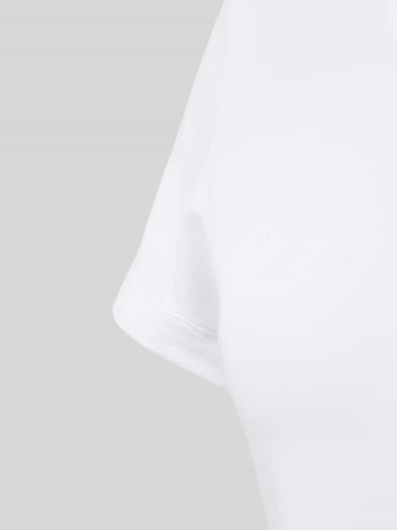 HUGO T-shirt met geribde ronde hals in een set van 2 stuks