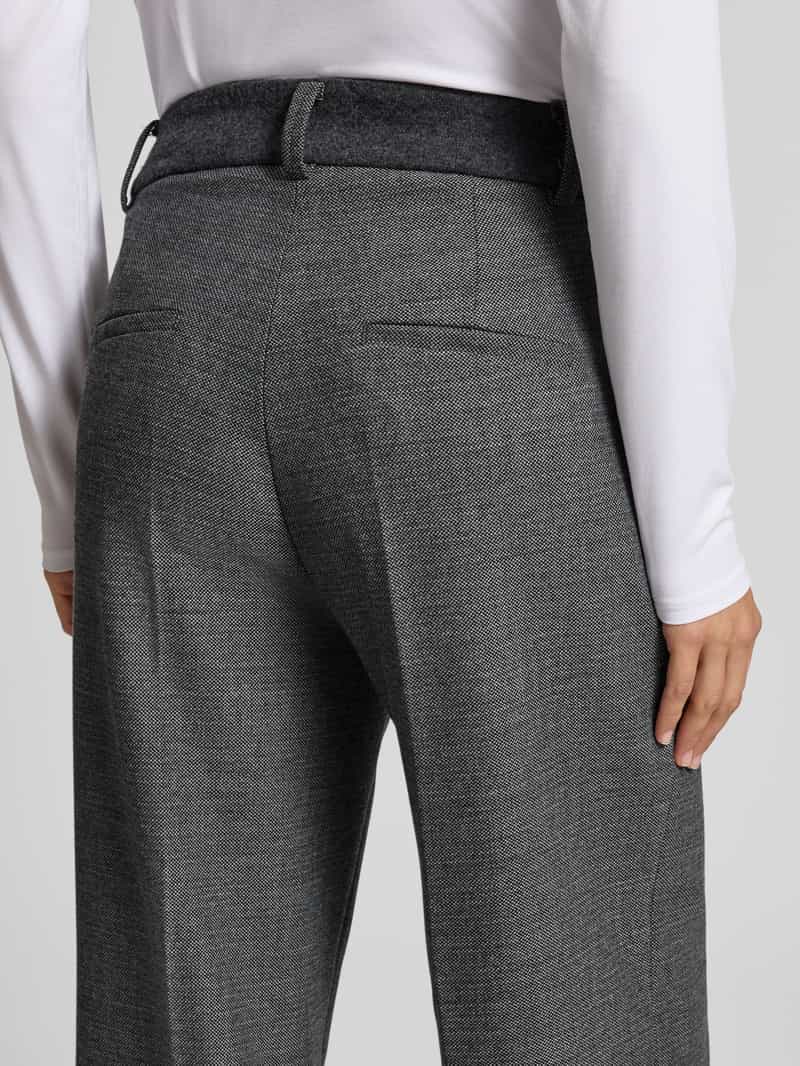 CAMBIO Wide fit stoffen broek met viscose model 'California'