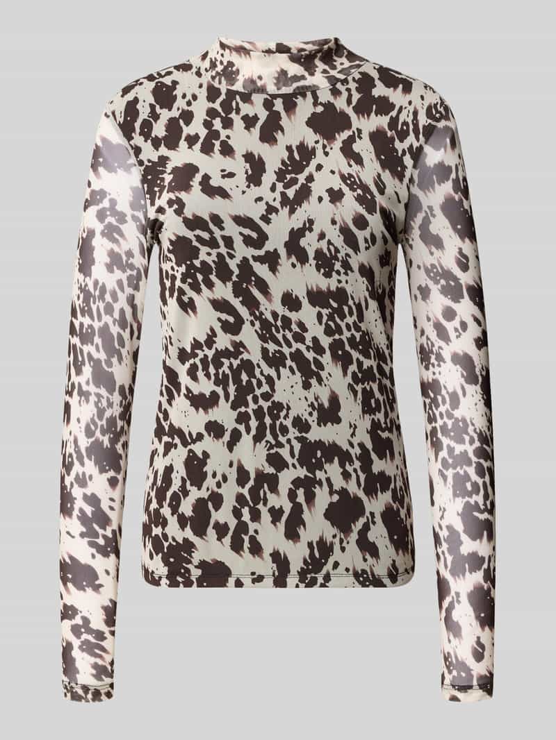 Only Shirt met lange mouwen en opstaande kraag model 'ERICA'