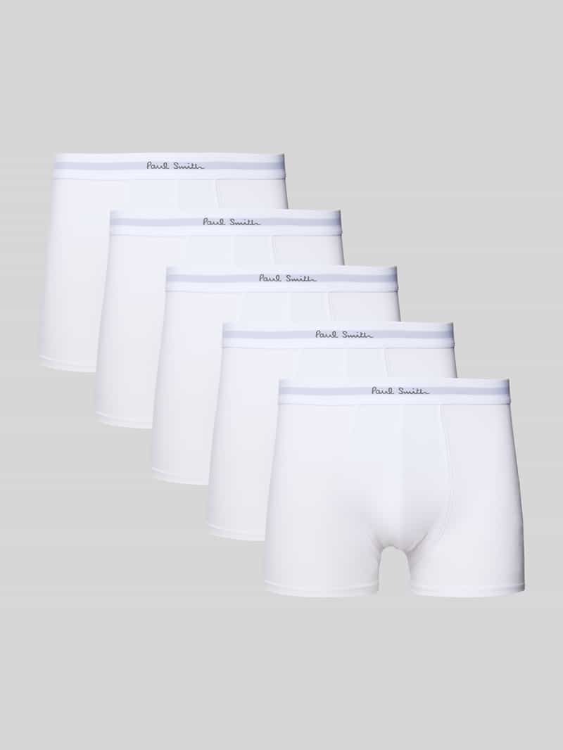 Paul Smith Boxershort met elastische band met label in een set van 5 stuks