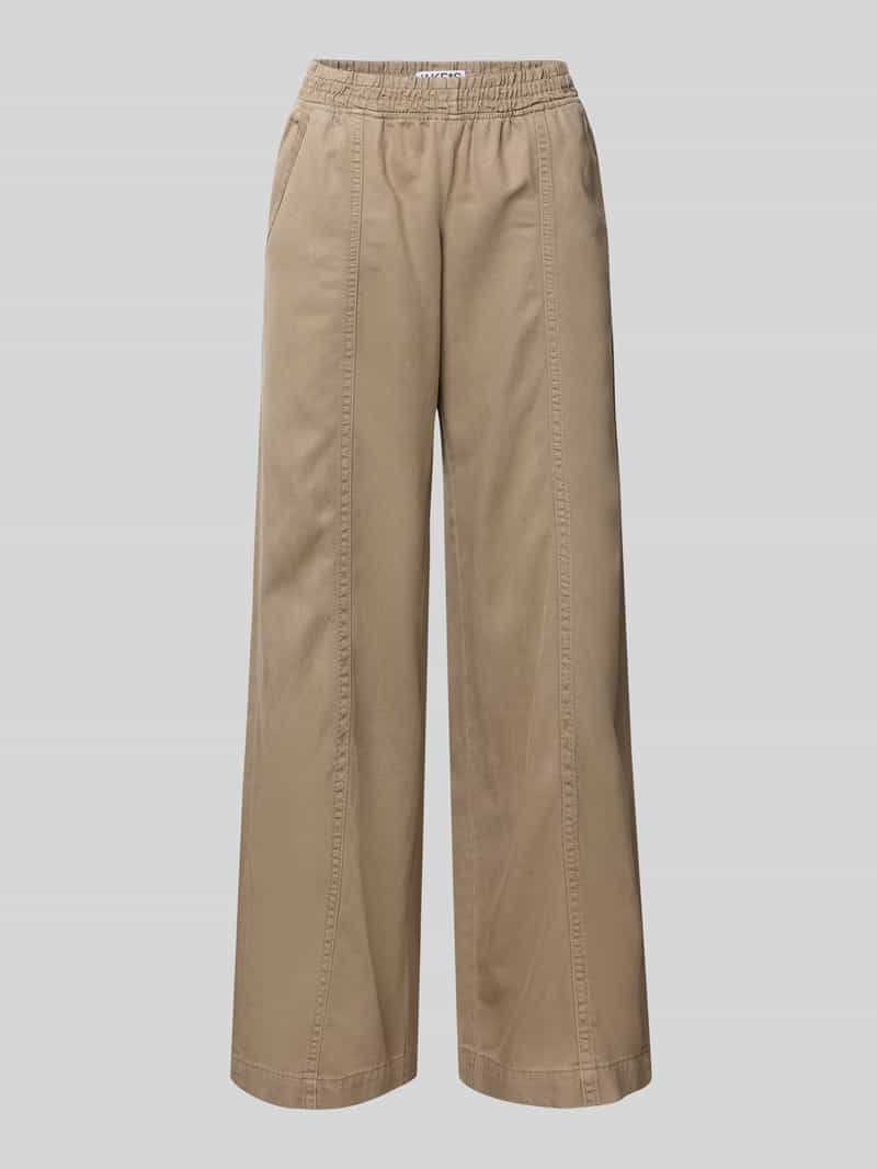 JAKE*S STUDIO WOMAN Wide fit stoffen broek met elastische band