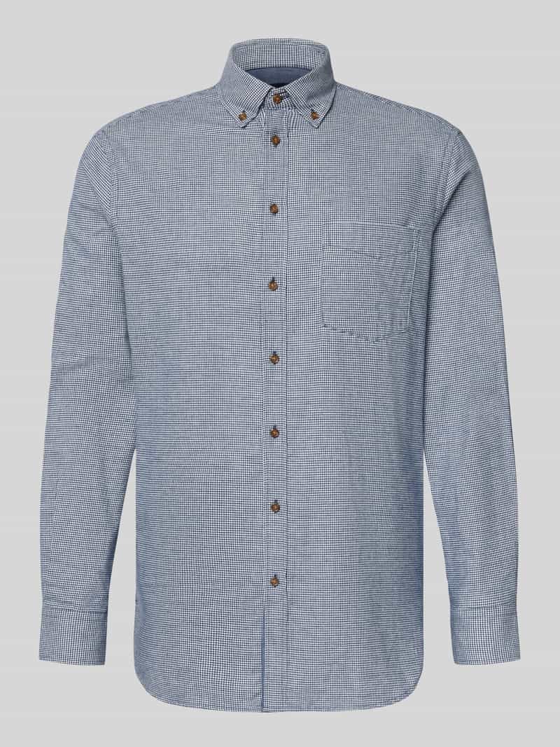 Christian Berg Men Vrijetijdsoverhemd met knoopsluiting