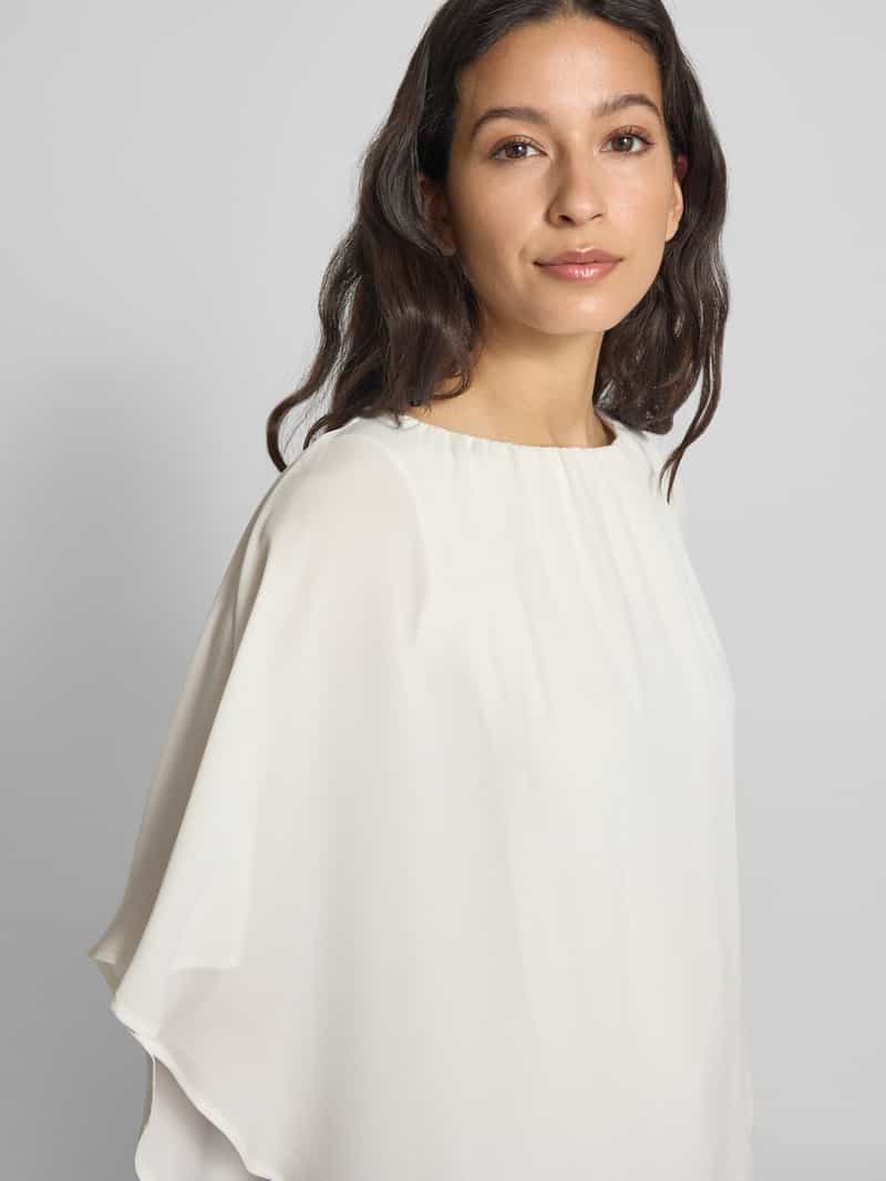 s.Oliver BLACK LABEL Loose fit chiffon shirt met voering van viscose