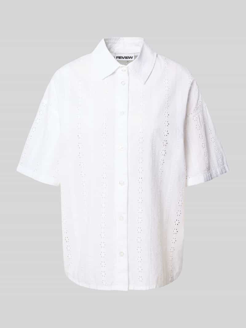 Overhemdblouse met knoopsluiting