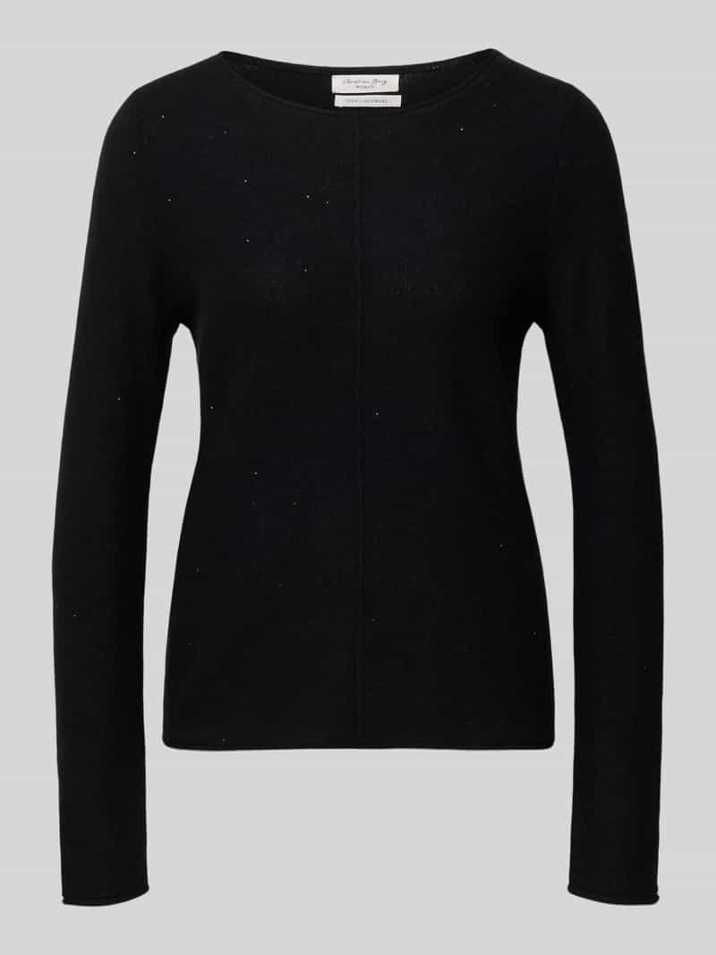 Regular fit shirt met lange mouwen van kasjmiermix