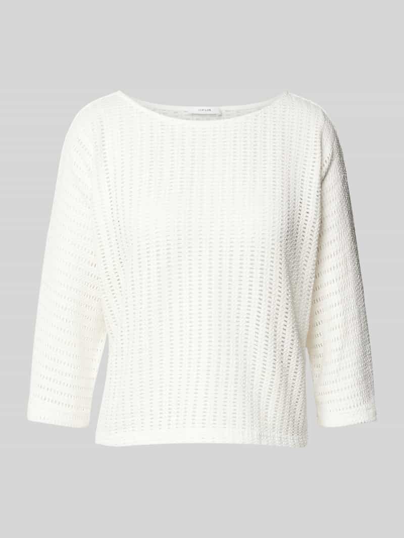 Opus Gebreide pullover met 3 4-mouwen model 'Sowi'