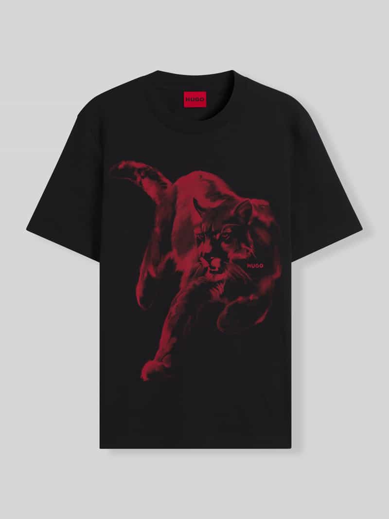 HUGO Regular fit t-shirt van puur katoen model 'Daffilo'