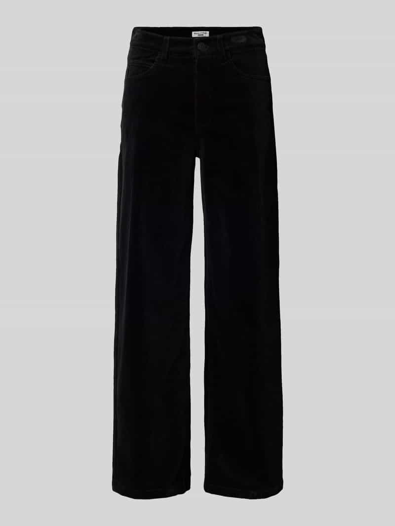 Marc O'Polo DENIM Wide leg corduroy broek van katoenmix