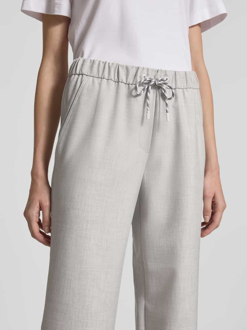 Marc Cain Stoffen broek met elastische band en tunnelkoord