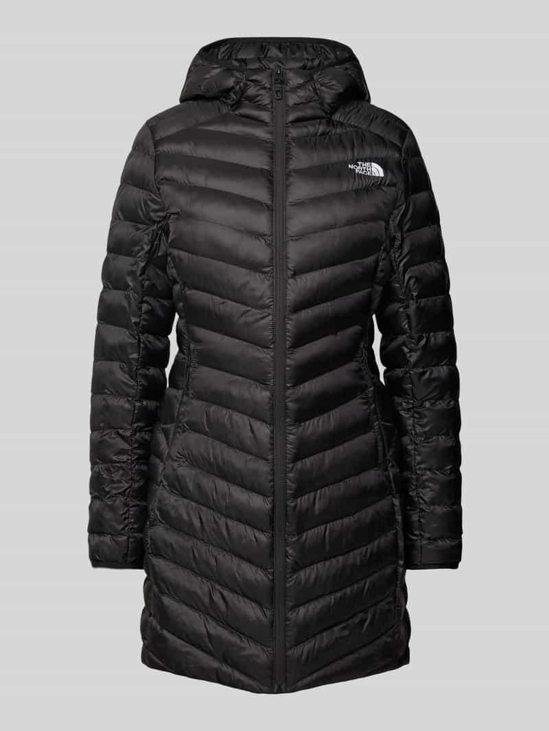 The North Face Gewatteerde lange jas met logostitching model 'Huila'